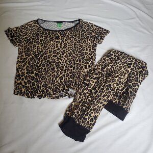 HONEYDEW WOMENS LEOPARD PRINT PAJAMAS SIZE SMALL